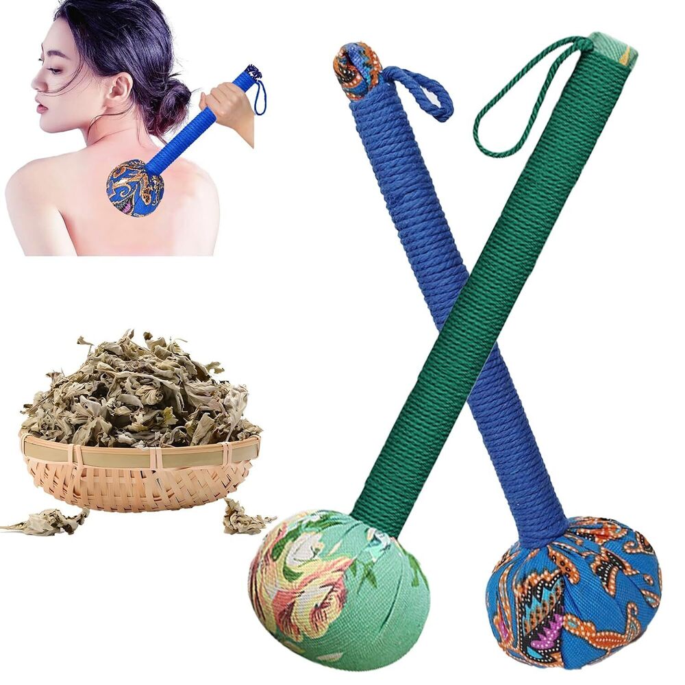 Traditional Moxa Stick Massager - Handheld Mugwort Massage Hammer for